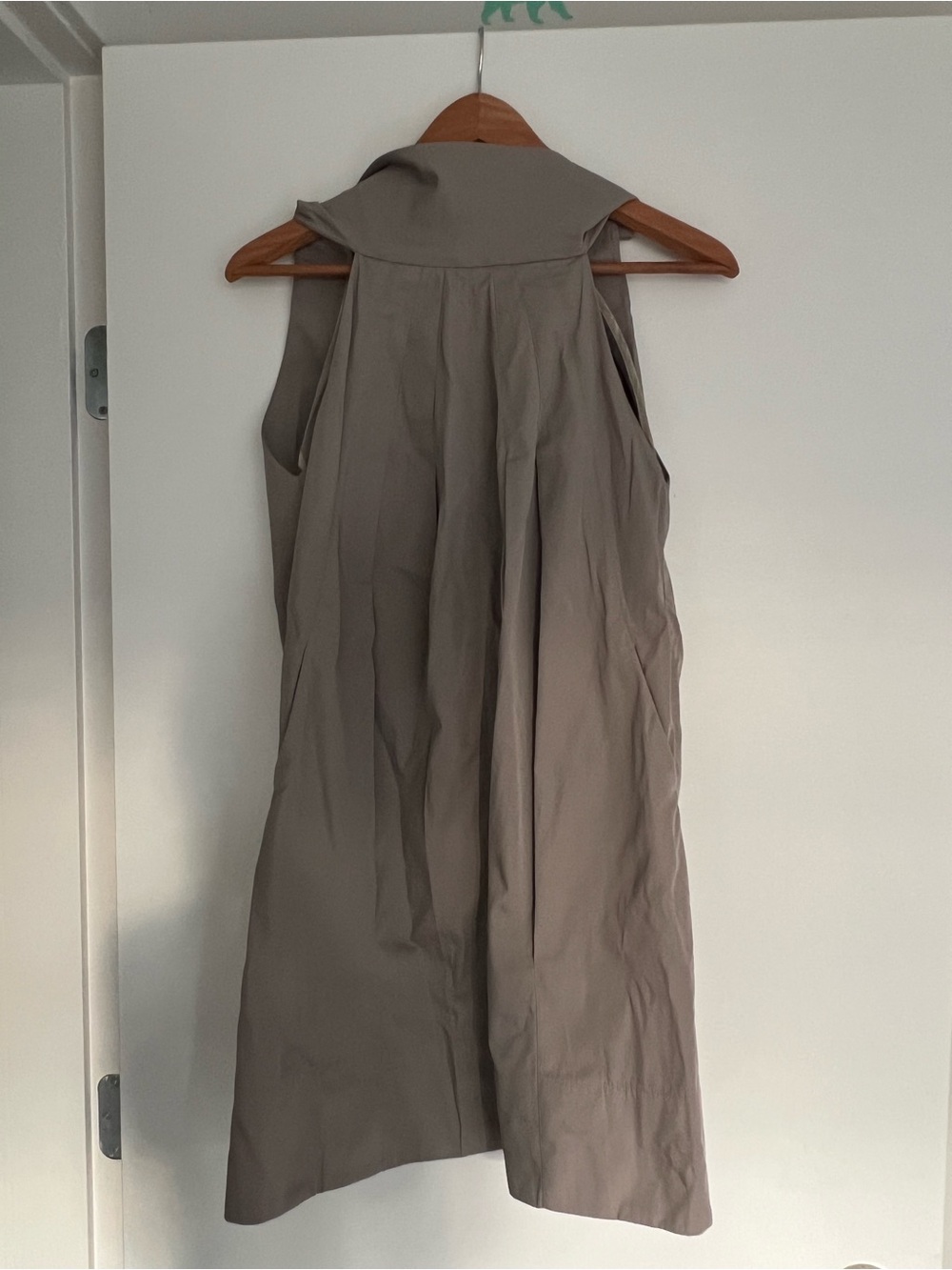 hoss Intropia taupe mid dress women's